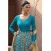 11040 BLUE AND BEIGE NAKKASHI EUPHORIA WEDDING WEAR LEHENGA DRESS 